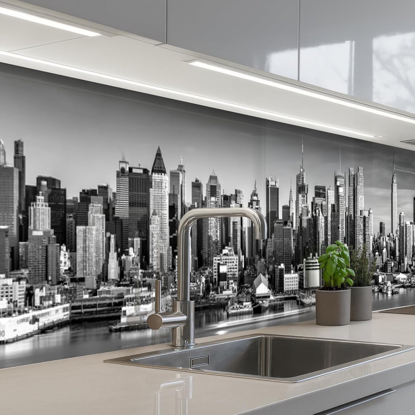 Back Wall Kitchen 60 x 80 cm Back Wall Protection Self-Adhesive Splash Guard Kitchen Back Wall Kitchen Front Kitchen Self-Adhesive Kitchen Back Walls Black - Marble - Gold - Nerf