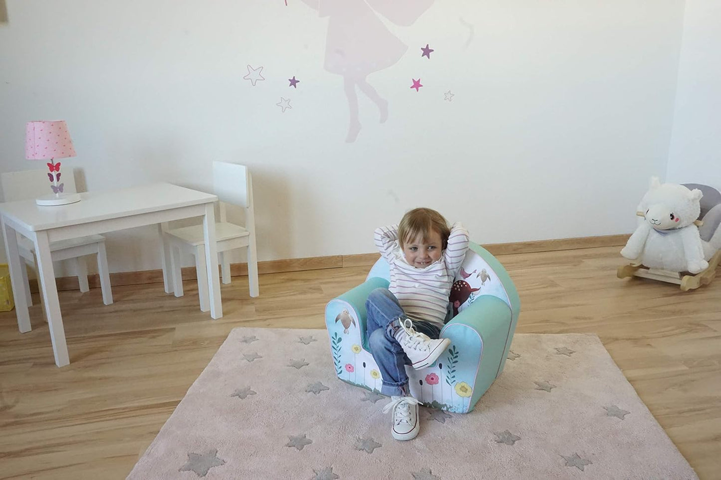 knorr toys Knorrtoys.com 68352 Children's Chair Fawn Turquoise