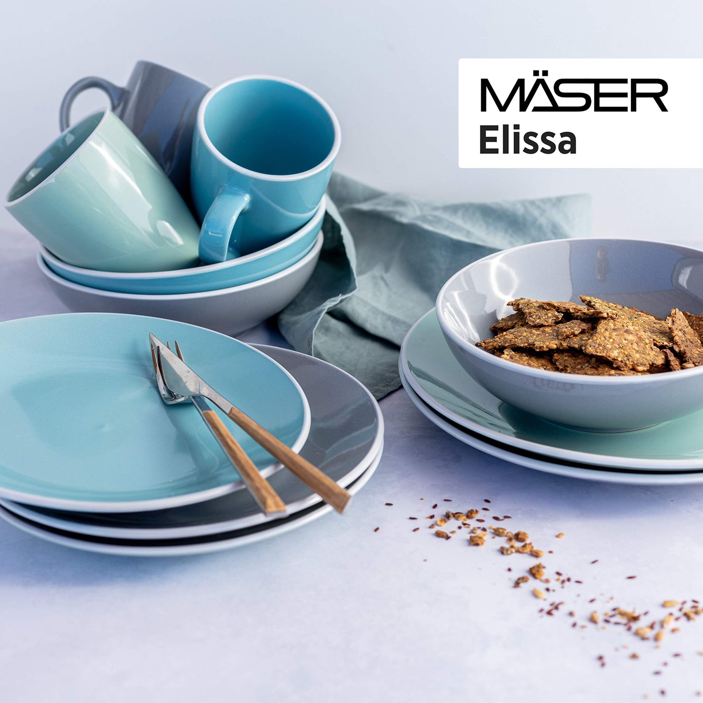 Mäser Elissa Series Modern Tableware Set for 6 People