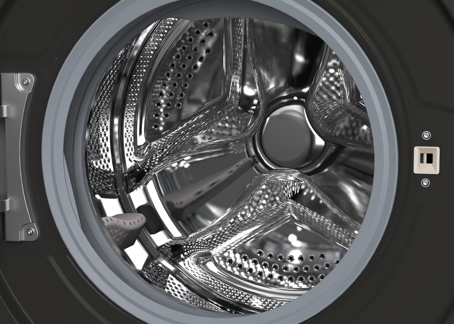 Sharp ES-WNFL914CMDA-DE Washing Machine, 9 kg, 1400 rpm, Energy Efficiency Class A (-20%), Inverter Motor, AquaStop, AquaGuard, WiFi, LED Touch, Steam Function, Black