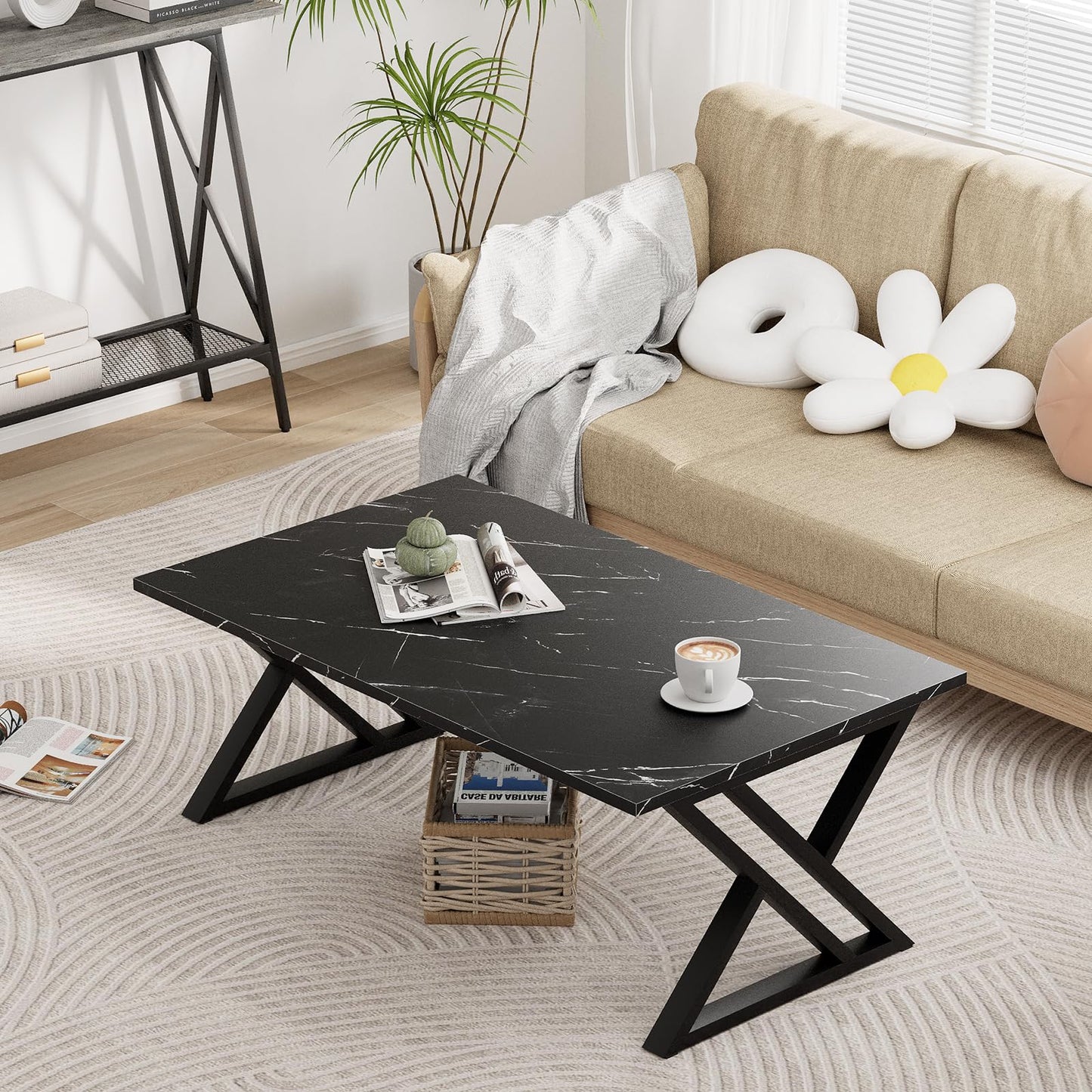 Garden 4 you X Coffee Table, White + Gold