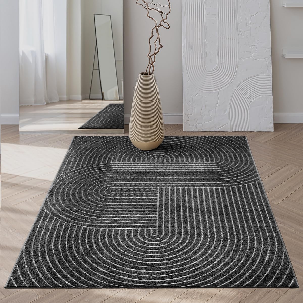 the carpet Santo Plus - Hochwertiger Outdoor Teppich, Passend für Wohnzimmer, Schlafzimmer und Terrasse, Wetterfest, langlebig und pflegeleicht, Creme, 140 x 200 cm