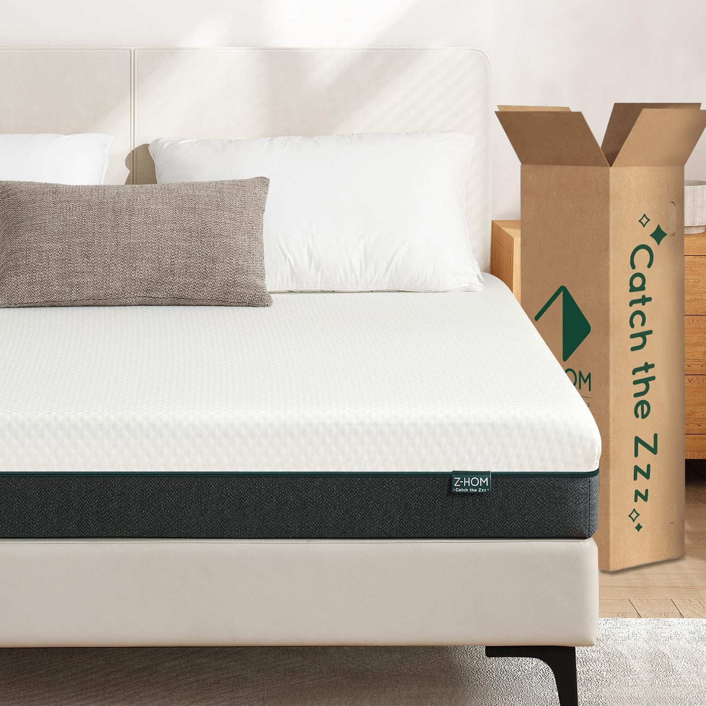 Z-hom Mattress 160 x 200, Height 26 cm 7-Zone Spring Mattress Orthopaedic Pocket Spring Mattress with High-Quality Comfort Foam/Hardness H2 & H3/Back-Relieving / Oeko-Tex Certified