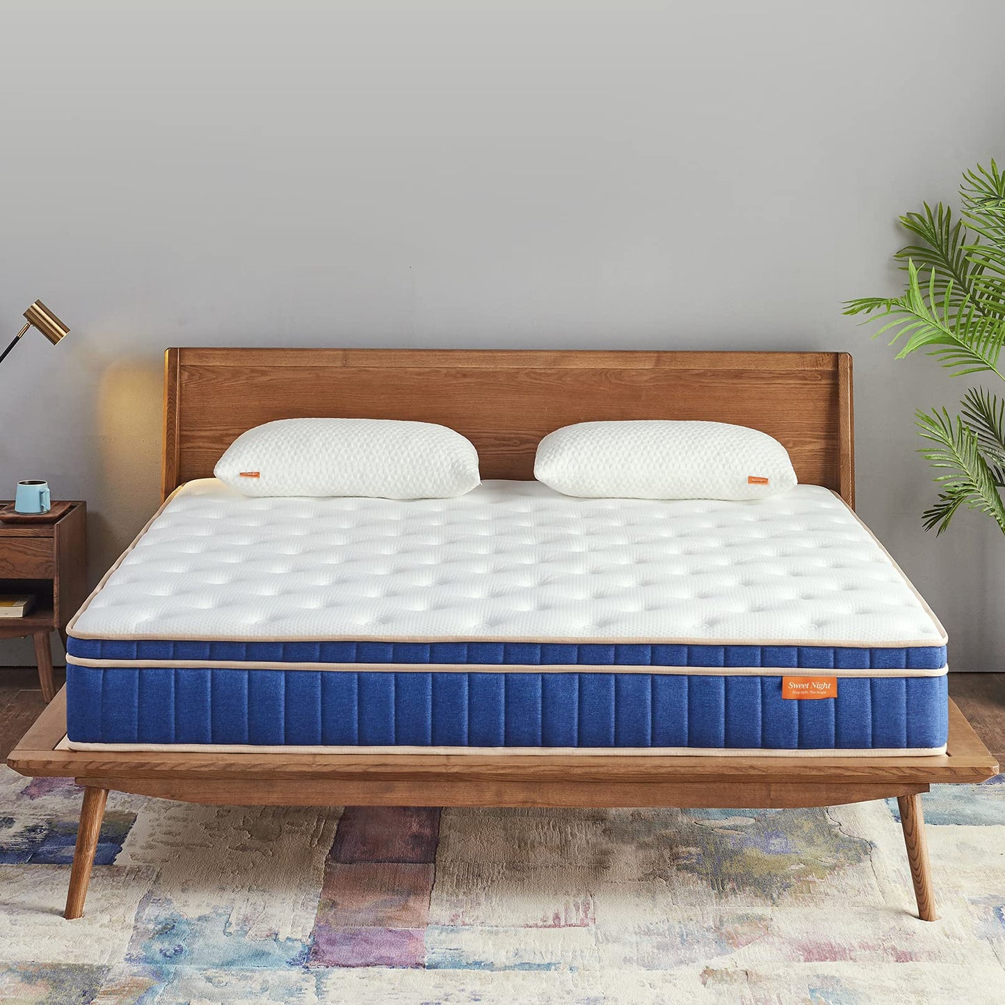 Sweetnight Mattress 160 x 190 cm, Pocket Spring Core Mattress with 7-Zones, Breathable, Orthopaedic, Height 20 cm, Hardness H4