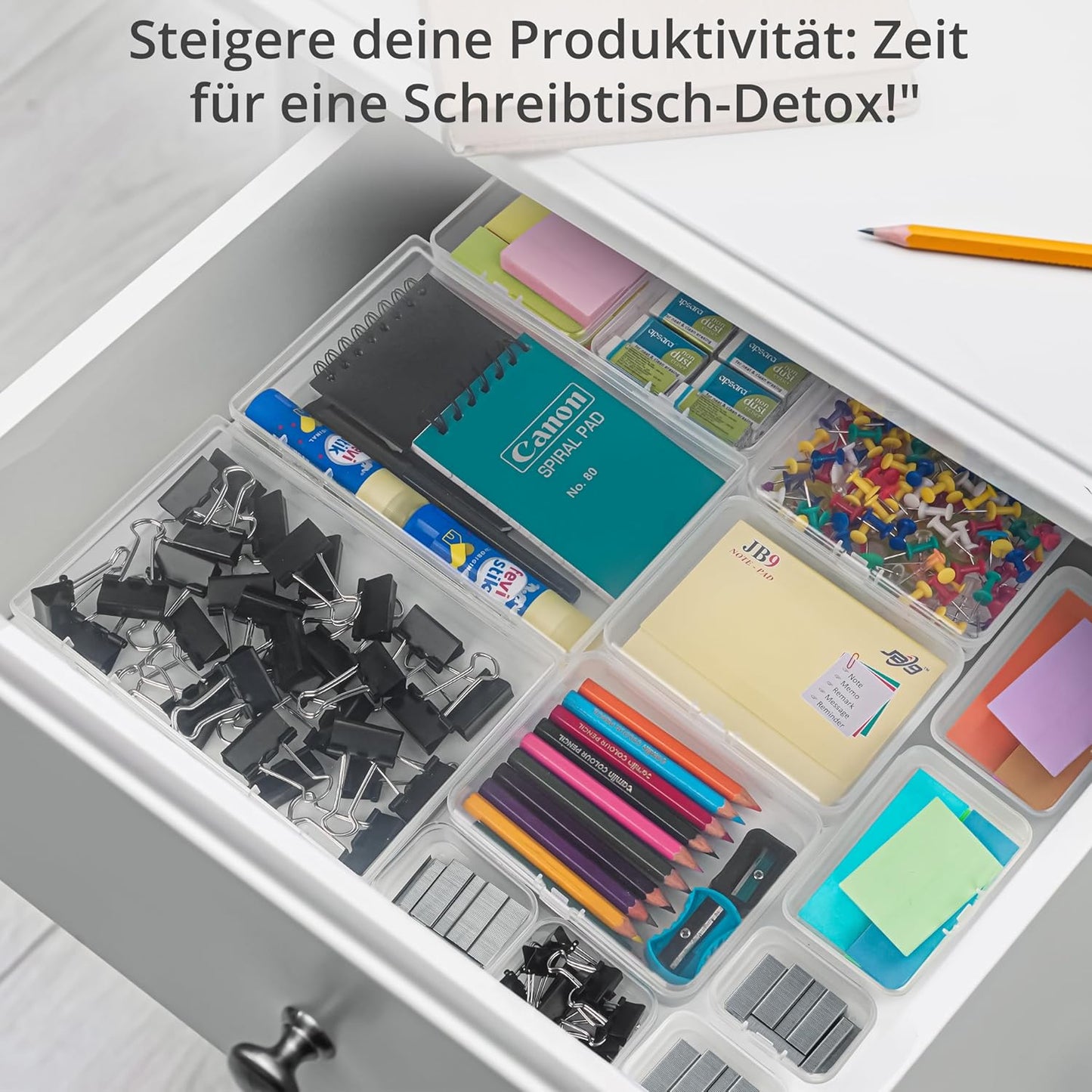 Winter Shore Rectangular Plastic Containers with Lids in Various Sizes [Pack of 24] - Empty Transparent Storage Boxes Small with Hinged Lid for Art Supplies, Small Parts, Beads & Accessories