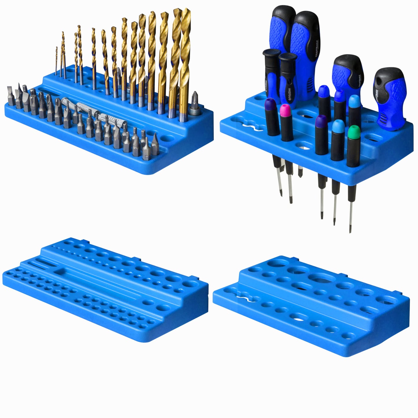Storage System Wall Shelf 115 x 78 cm, Tool Holders, 23 Pieces Stacking Boxes Storage Boxes Extra Strong Wall Shelves Expandable Workshop Shelving Workshop Shelf
