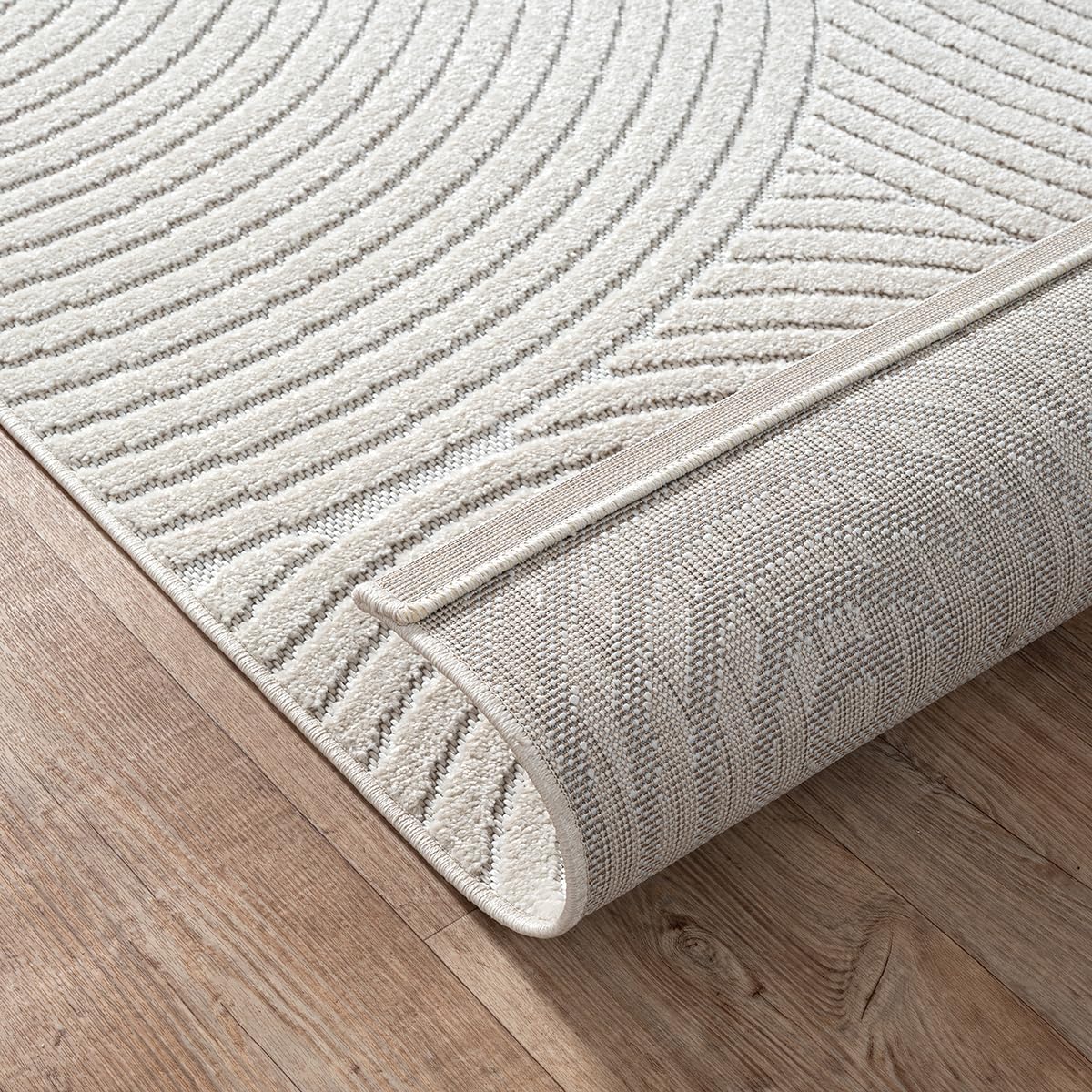 the carpet Santo Plus - Hochwertiger Outdoor Teppich, Passend für Wohnzimmer, Schlafzimmer und Terrasse, Wetterfest, langlebig und pflegeleicht, Creme, 140 x 200 cm