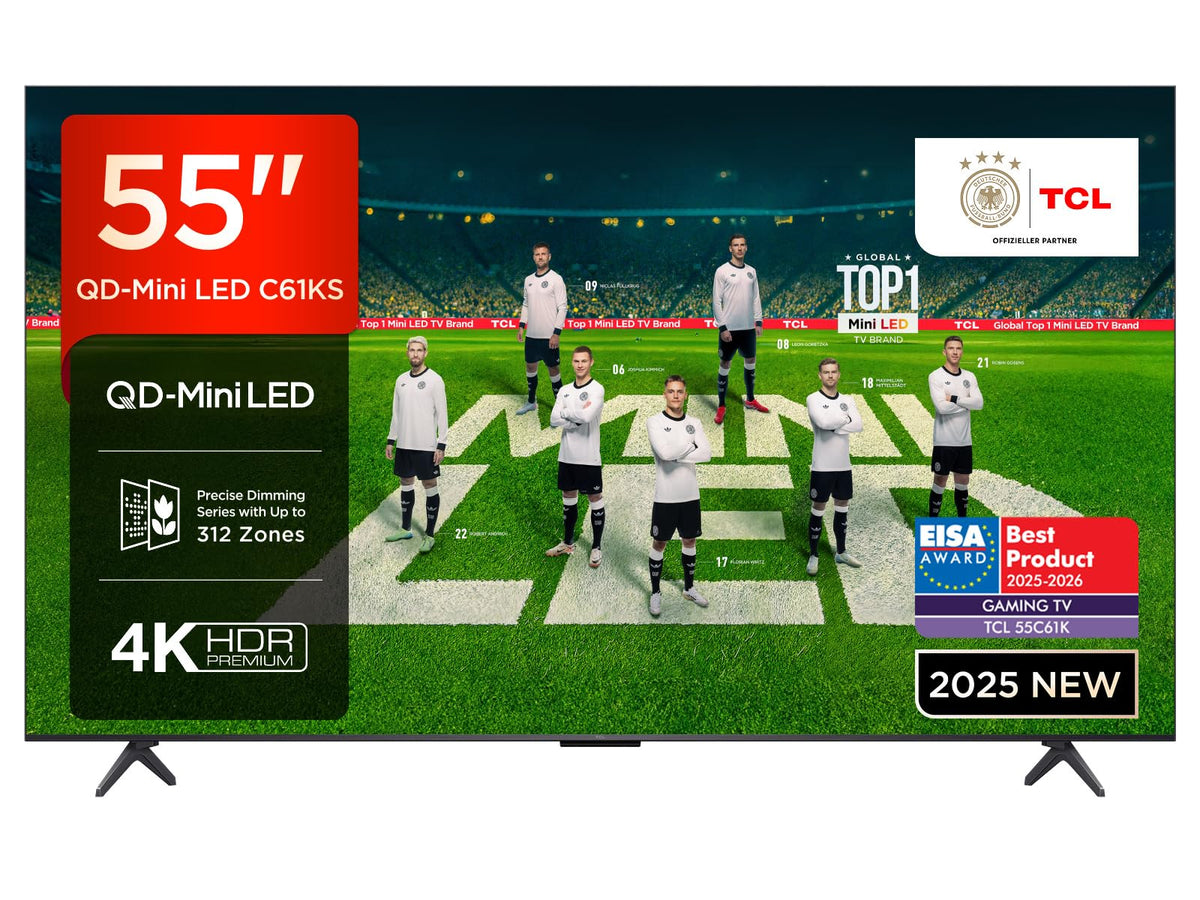TCL 43T69C 43 Zoll QLED, Direct LED TV, 4K HDR TV, Smart Google TV (Dolby Vision & Atmos, Game Master, Motion Clarity, Kompatibel mit Google Assistant & Alexa)