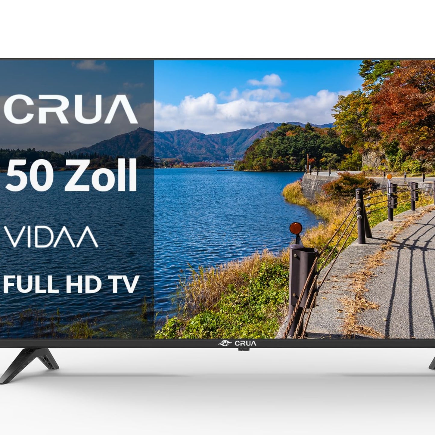 VIDAA Smart TV, 127 cm (50 Inch) TV, 1920 x 1080P Full HD TV, LED TV with HDMI/USB/AV IN/Triple Tuner DVB-T2/T/C/S2/Compact and Smart for Your Home, Black [Energy Class E]