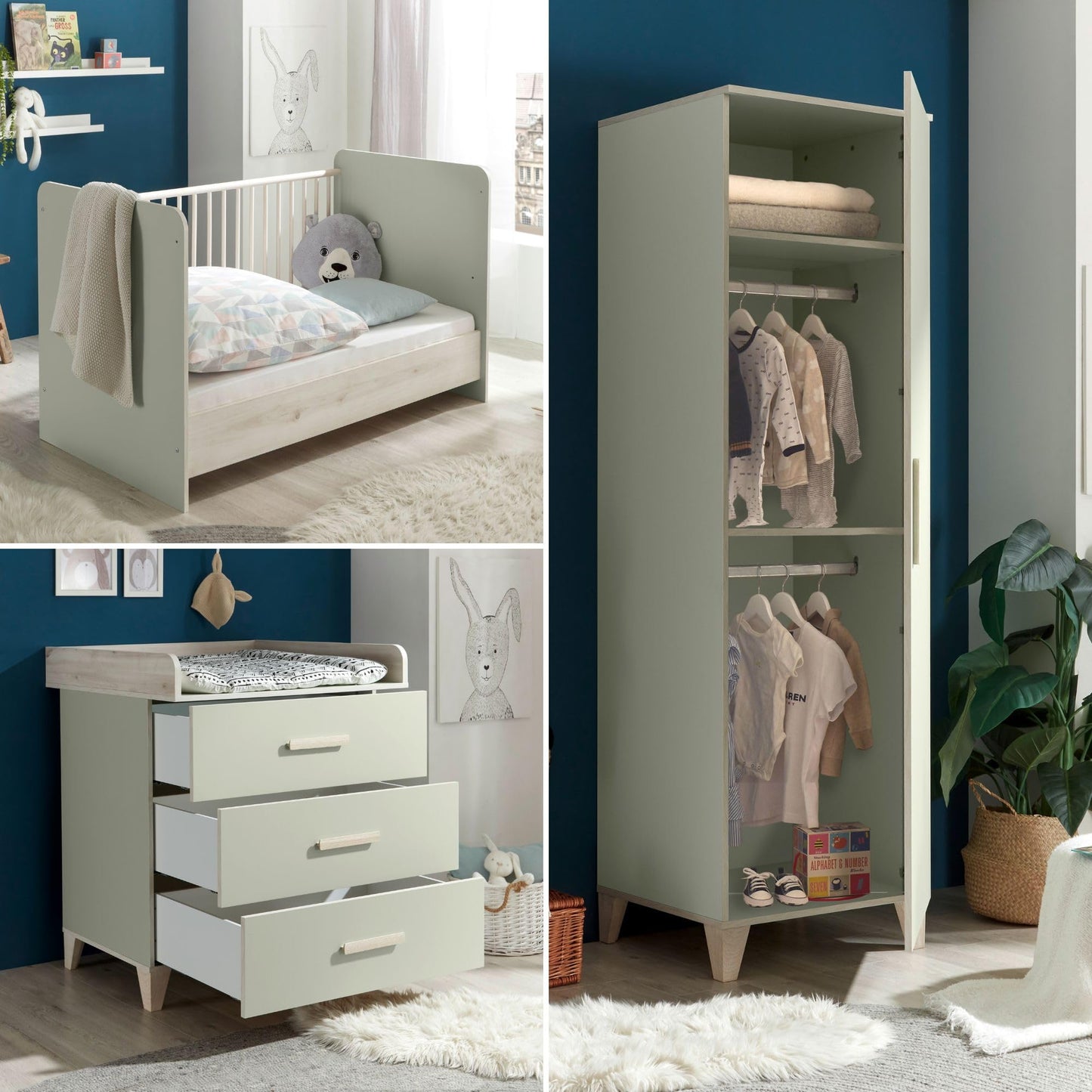 PRIZZI Safe Baby Cot Set