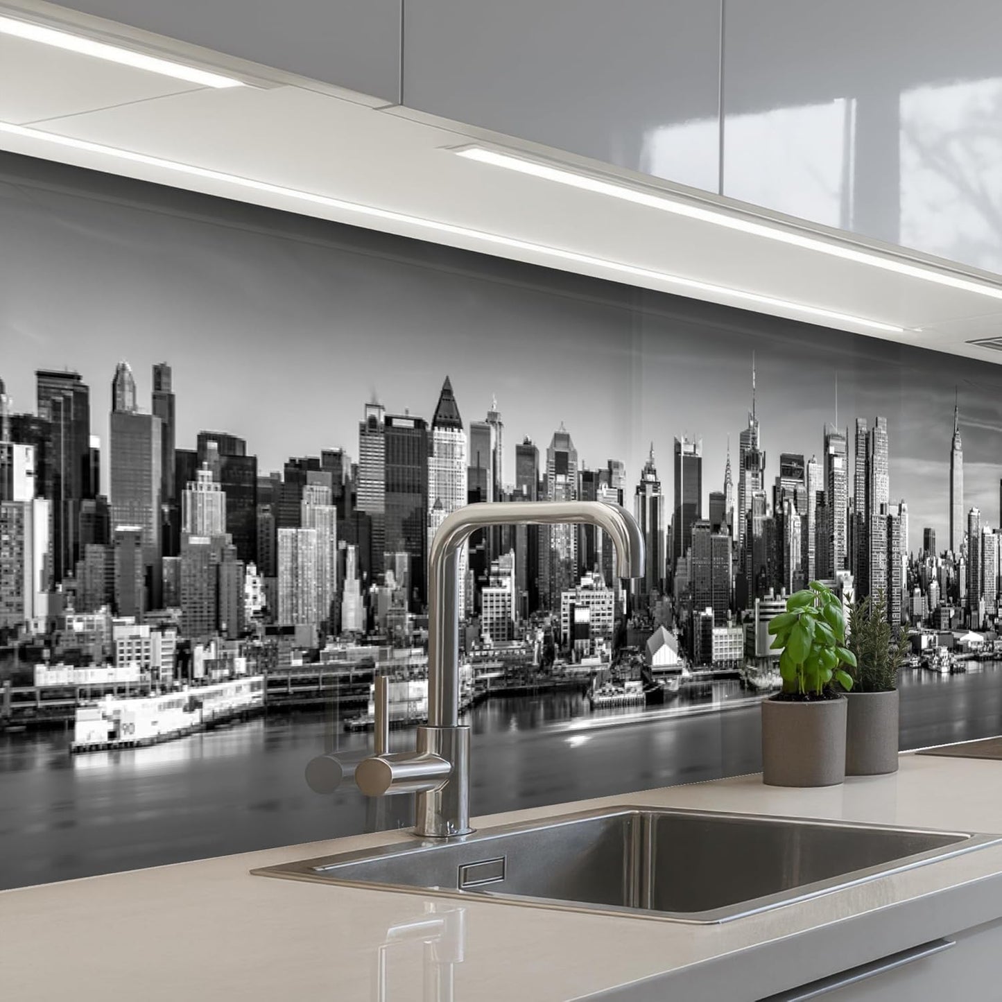 Back Wall Kitchen 60 x 80 cm Back Wall Protection Self-Adhesive Splash Guard Kitchen Back Wall Kitchen Front Kitchen Self-Adhesive Kitchen Back Walls Black - Marble - Gold - Nerf