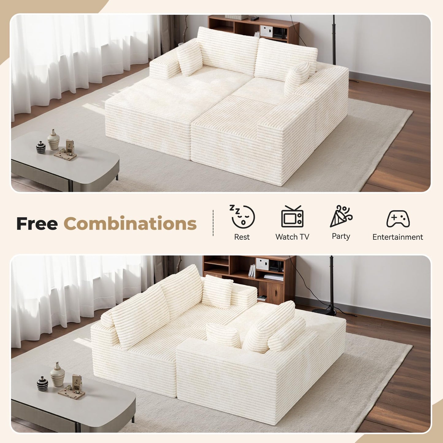 Hawthyhome Modular Cloud Sofa