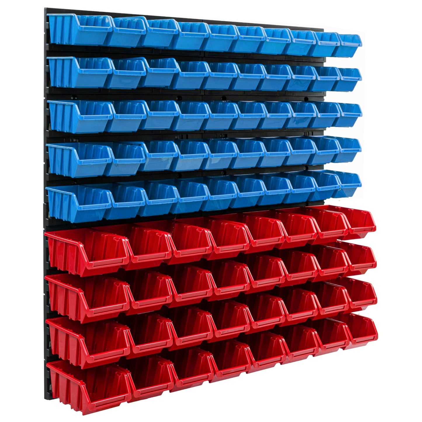 Storage System Wall Shelf 770 x 780 mm | Pack of 82 | Stacking Boxes Storage Boxes | Extra Strong Wall Plates | Shelf Expandable | Workshop Shelf Storage Shelf Workshop Wall Shelf Boltless Shelf