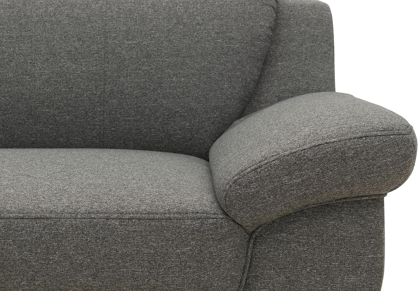 DOMO. collection Panama 3-Seater Sofa 3-Seater Couch Set 3-2-1 Anthracite 207 cm