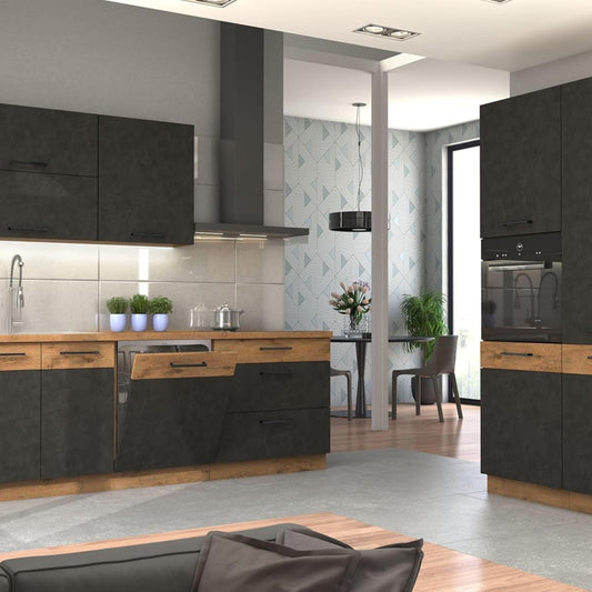 Vigo Matera Lancelot Kitchen Unit 220 + 120 cm Grey