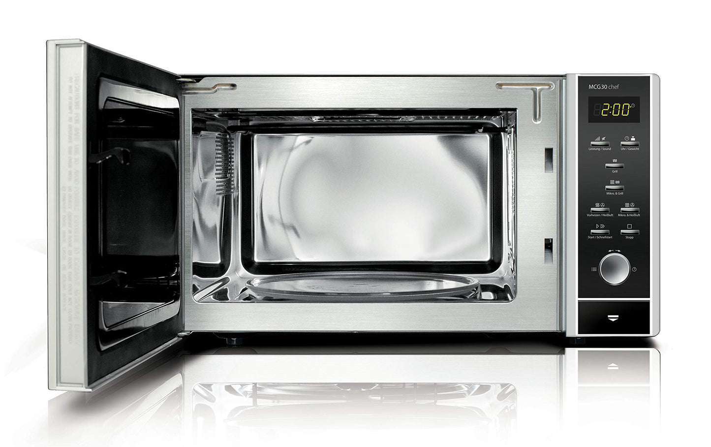 Caso MCG30 Ceramic Chef 3-in-1 Microwave, Silver