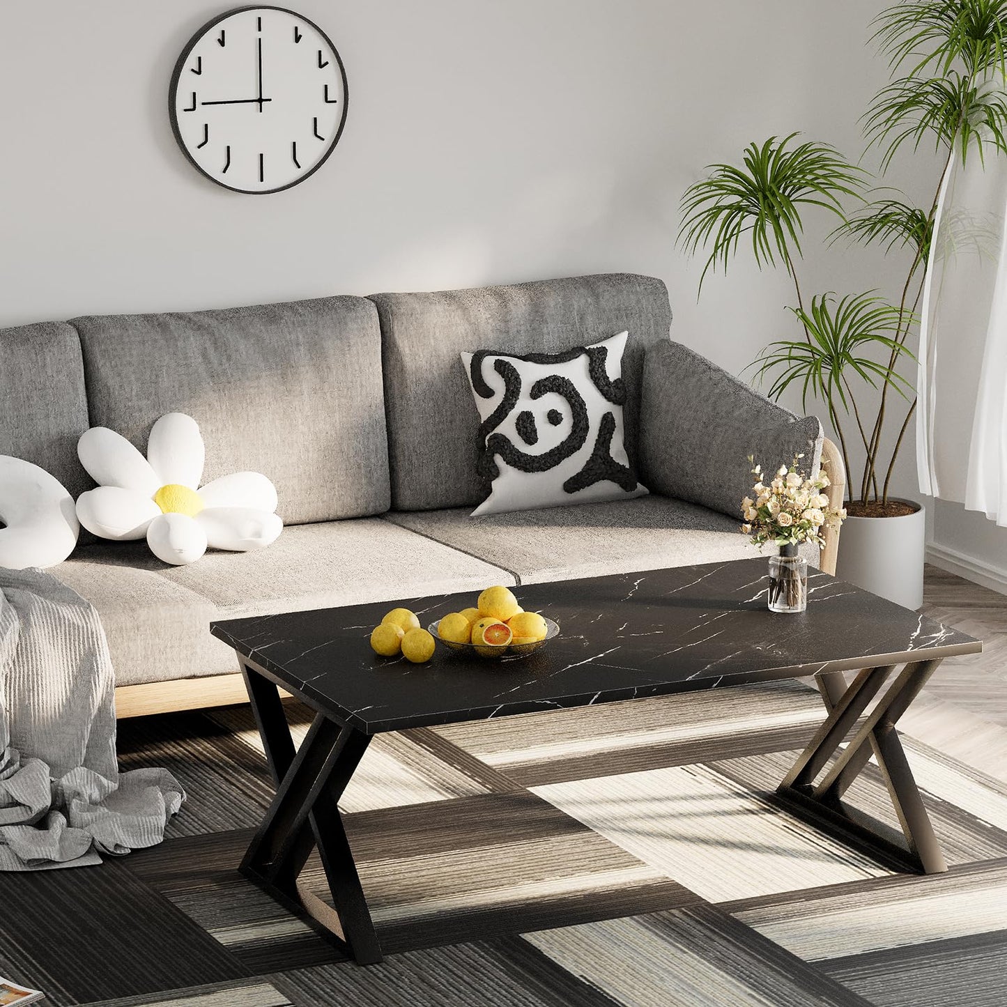 Garden 4 you X Coffee Table, White + Gold