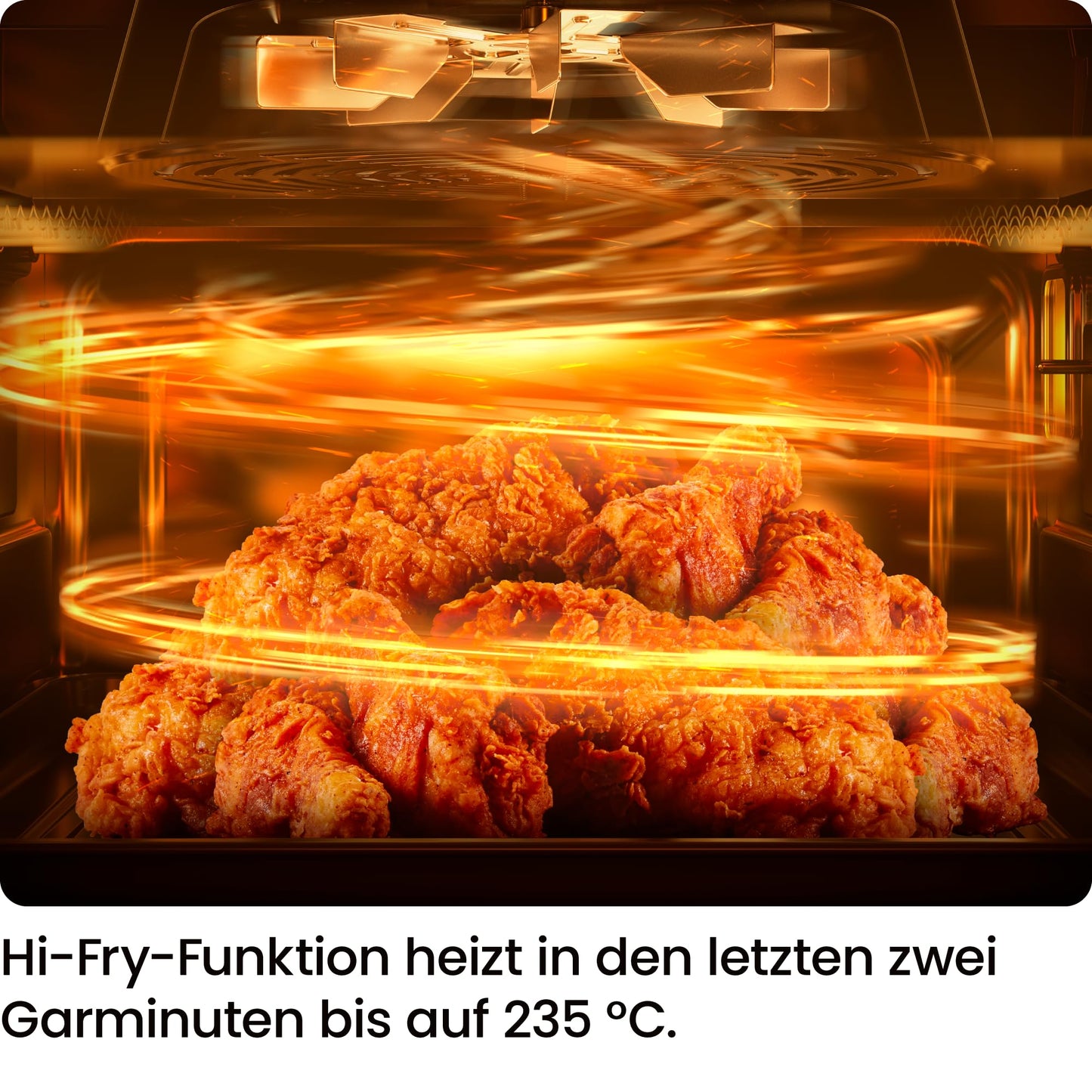 Chefman Hot Air Fryer - 3.75 L Compact Hot Air Fryer for Quick Meals, with Hi-Fry Technology, Viewing Window, Touch Controls, Non-Stick and Dishwasher Safe - Black