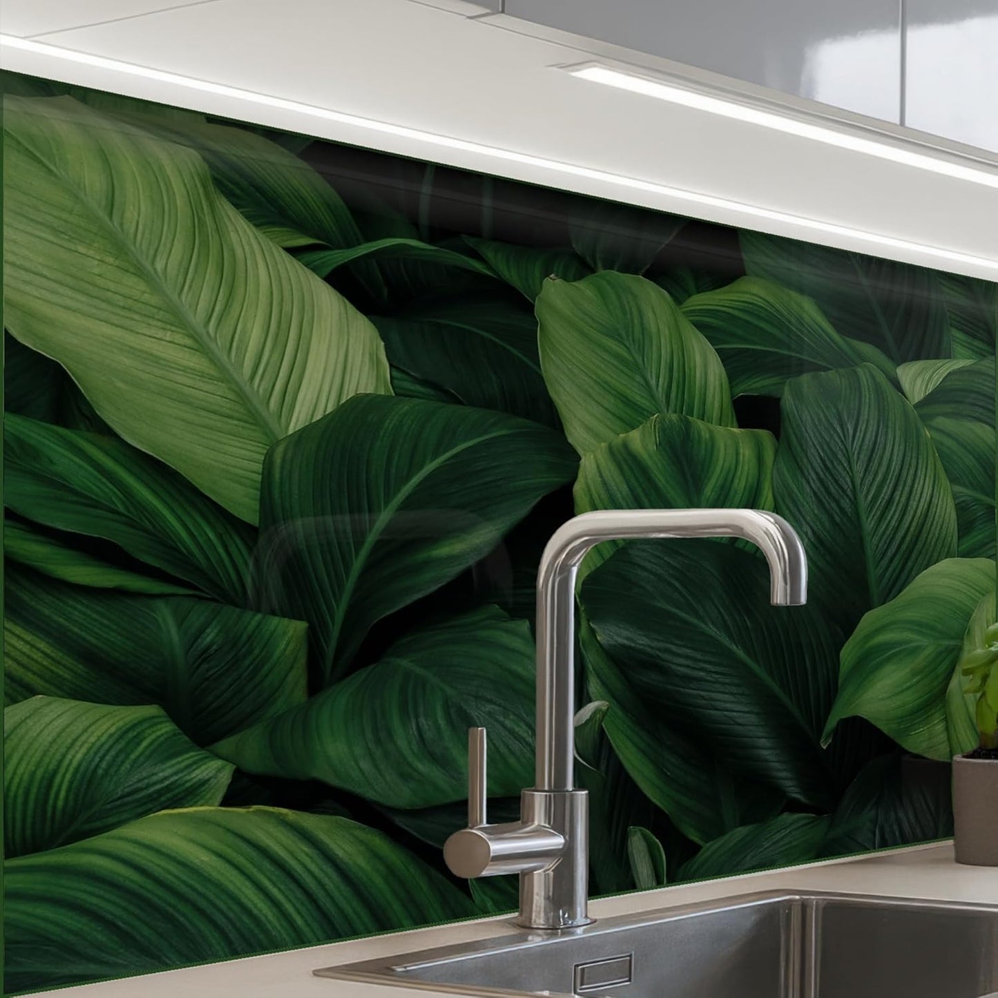 Splash Guard Kitchen Back Wall 60 x 80 cm Kitchen Washable Self-Adhesive Kitchen Wall Kitchen Front Kitchen Back Wall Protection Lavender - Purple - Flowers - Natural