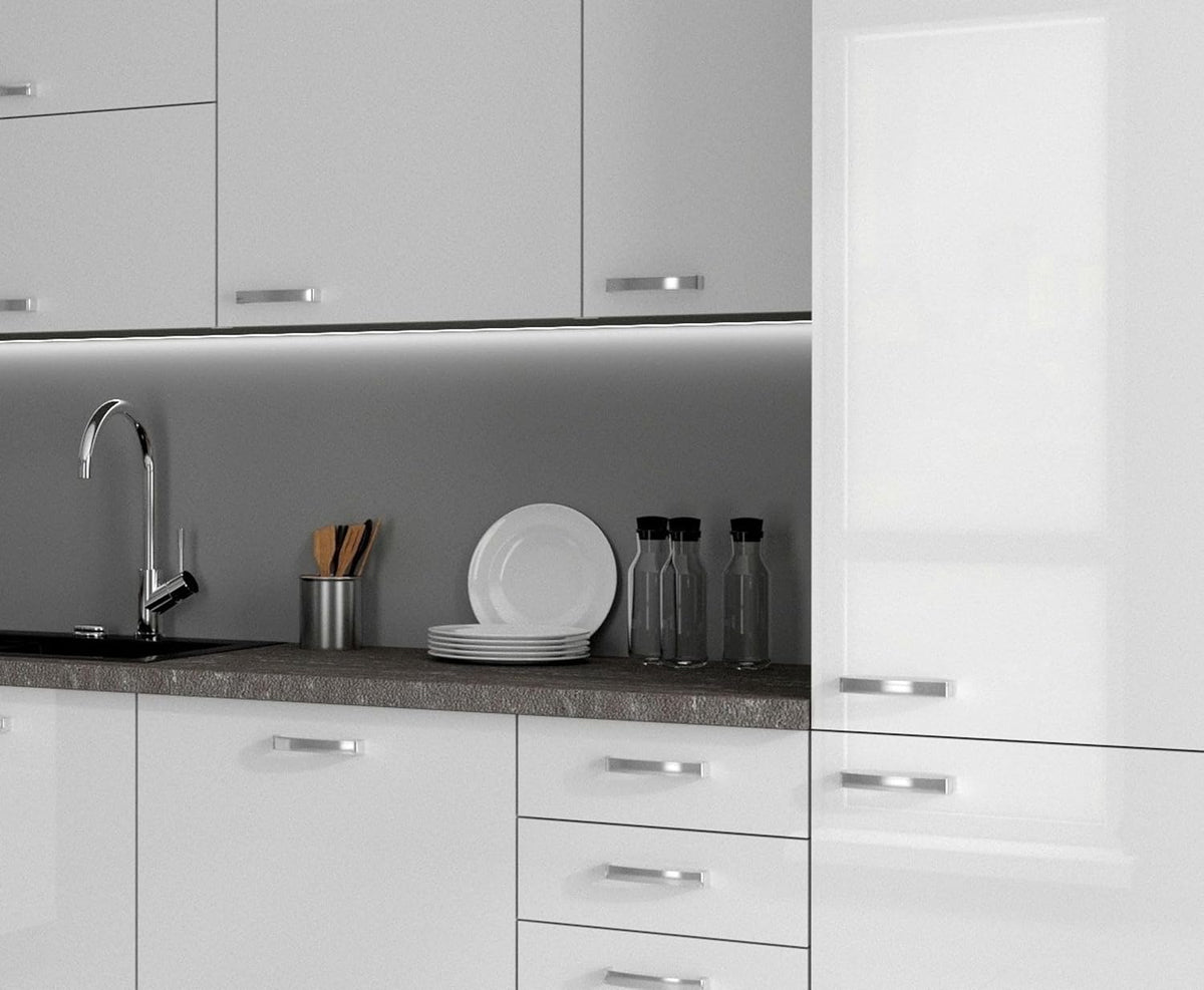 Bianca Kitchen Corner I 210 x 330 cm Kitchen Unit in High Gloss White