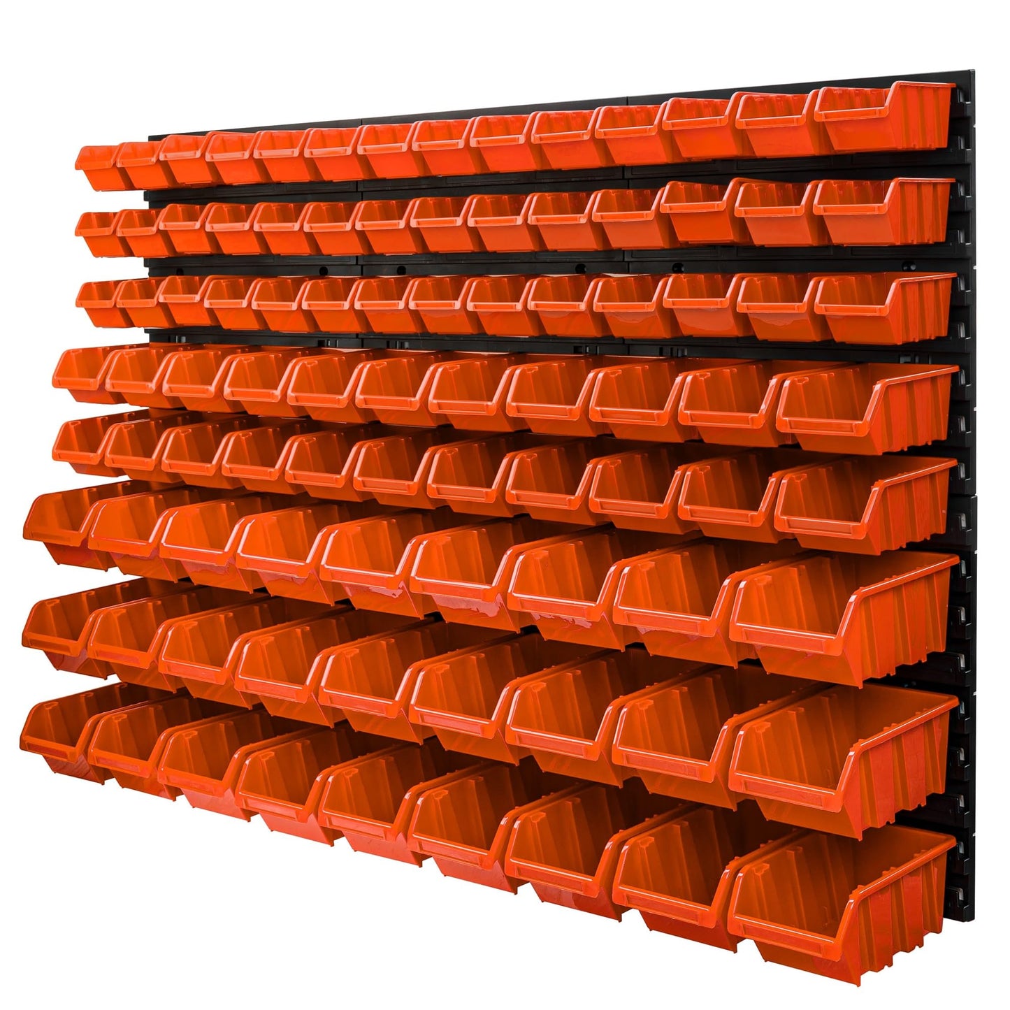 Storage System Wall Shelf 770 x 780 mm | Pack of 82 | Stacking Boxes Storage Boxes | Extra Strong Wall Plates | Shelf Expandable | Workshop Shelf Storage Shelf Workshop Wall Shelf Boltless Shelf