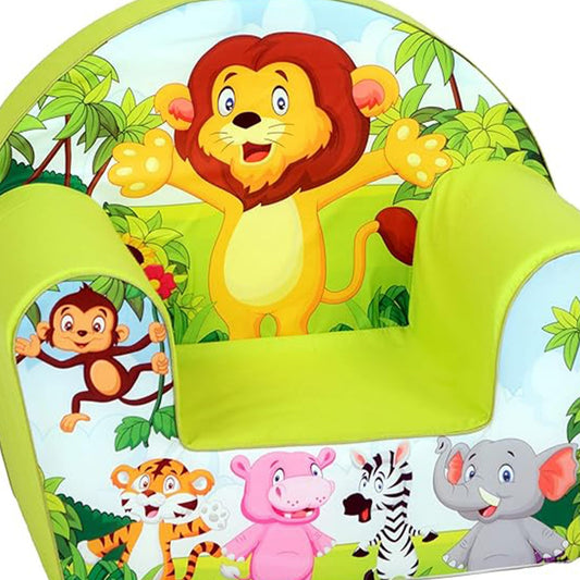 Delsit Kinder Sessel mit Schaumstofffüllung - Kindersessel Mädchen und Jungen Babysessel mit Abnehmbarem Bezug - Sessel für Kinder - Kindermöbel - 9 Monate bis 4 Jahre - DT8-17123