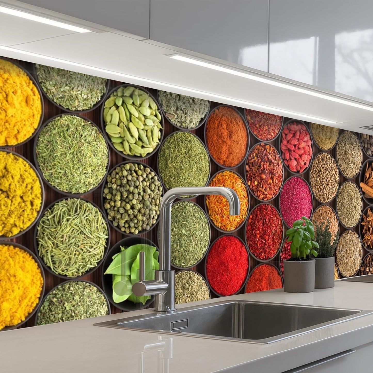 Splash Guard Kitchen Back Wall 60 x 80 cm Kitchen Washable Self-Adhesive Kitchen Wall Kitchen Front Kitchen Back Wall Protection Lavender - Purple - Flowers - Natural