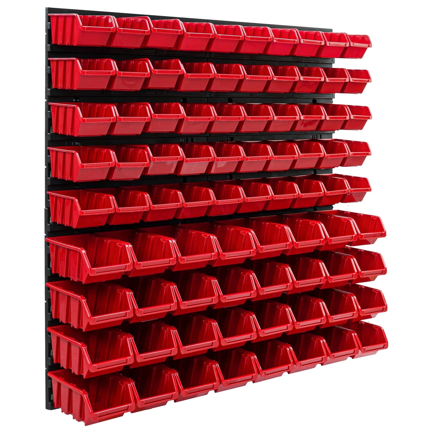Storage System Wall Shelf 770 x 780 mm | Pack of 82 | Stacking Boxes Storage Boxes | Extra Strong Wall Plates | Shelf Expandable | Workshop Shelf Storage Shelf Workshop Wall Shelf Boltless Shelf
