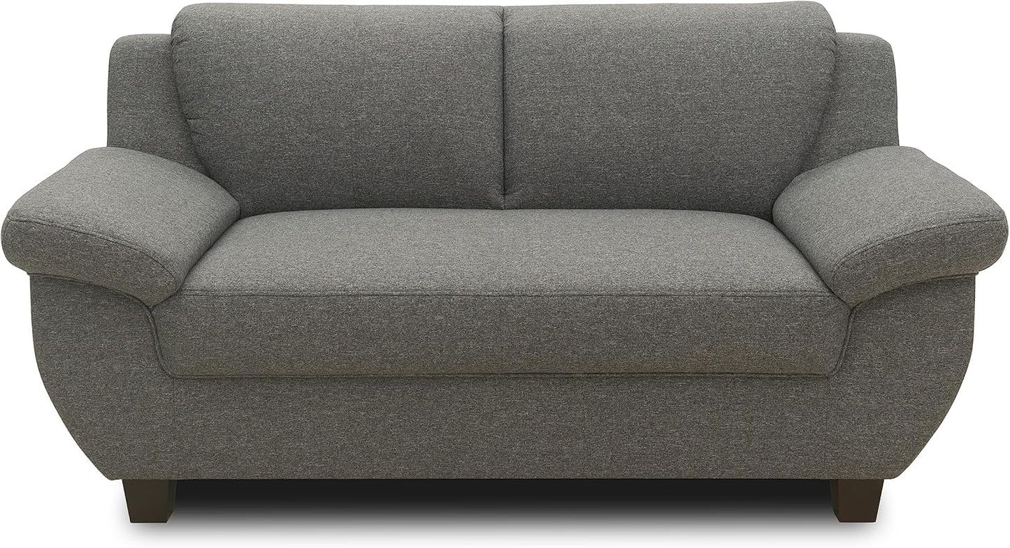 DOMO. collection Panama 3-Seater Sofa 3-Seater Couch Set 3-2-1 Anthracite 207 cm