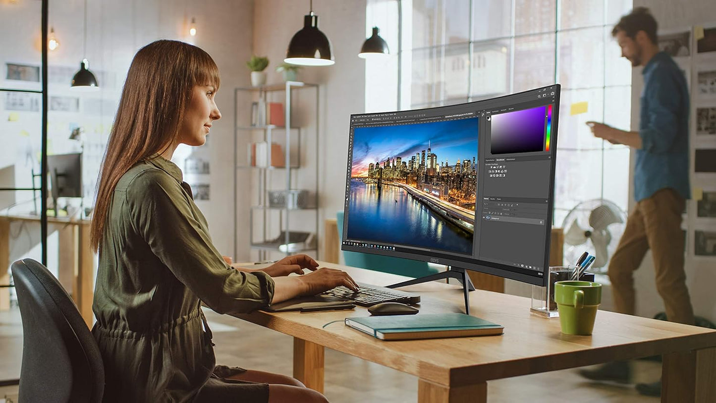 ODYS i27-Q-180-27 Inch Gaming Monitor (69 cm Screen, WQHD, 2,560 x 1,440 Pixels, 180 Hz, 1ms Response Time (MPRT), Fast IPS Panel, 120% sRGB, FreeSync, 2x HDMI, 2x Display Port)