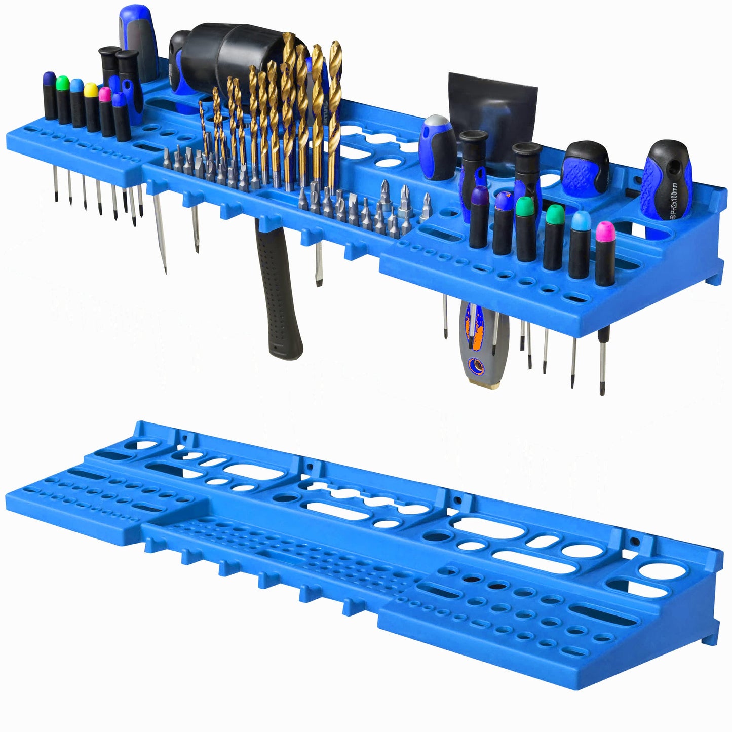 botle 24 Stacking Boxes Wall Shelf Plastic 77 x 78 cm Tool Holder Workshop Garage Storage System Storage Boxes Chute