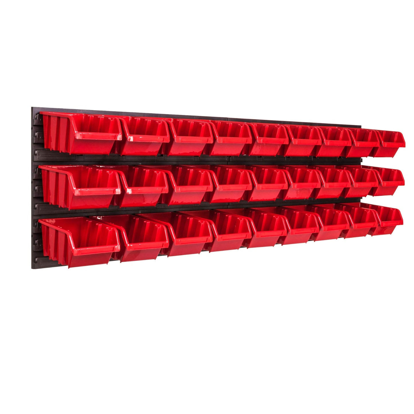 Storage System Wall Shelf 1152 x 390 mm | Pack of 55 | Stacking Boxes Storage Boxes | Extra Strong Wall Plates | Shelf Expandable | Workshop Shelf Storage Shelf Workshop Wall Shelf Boltless Shelf