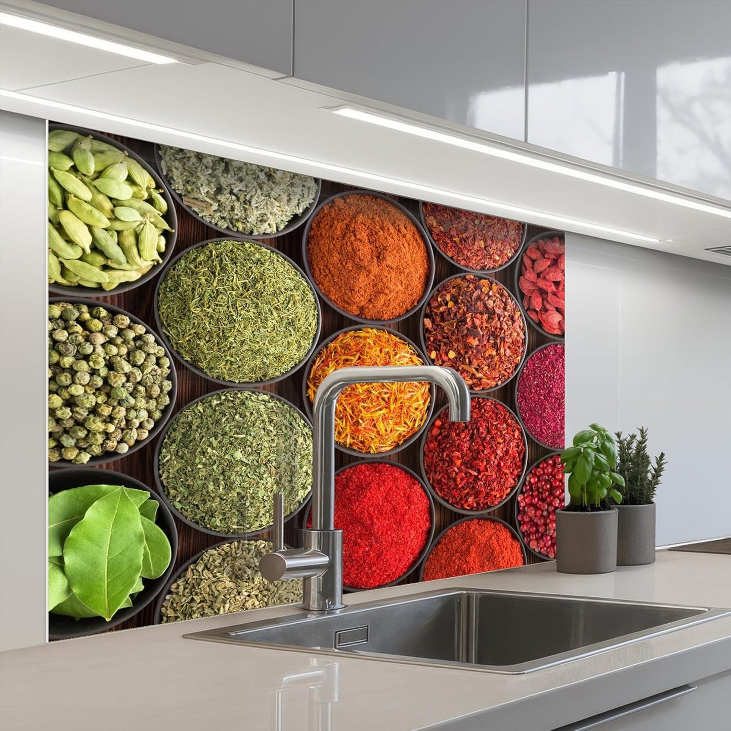 Splash Guard Kitchen Back Wall 60 x 80 cm Kitchen Washable Self-Adhesive Kitchen Wall Kitchen Front Kitchen Back Wall Protection Lavender - Purple - Flowers - Natural