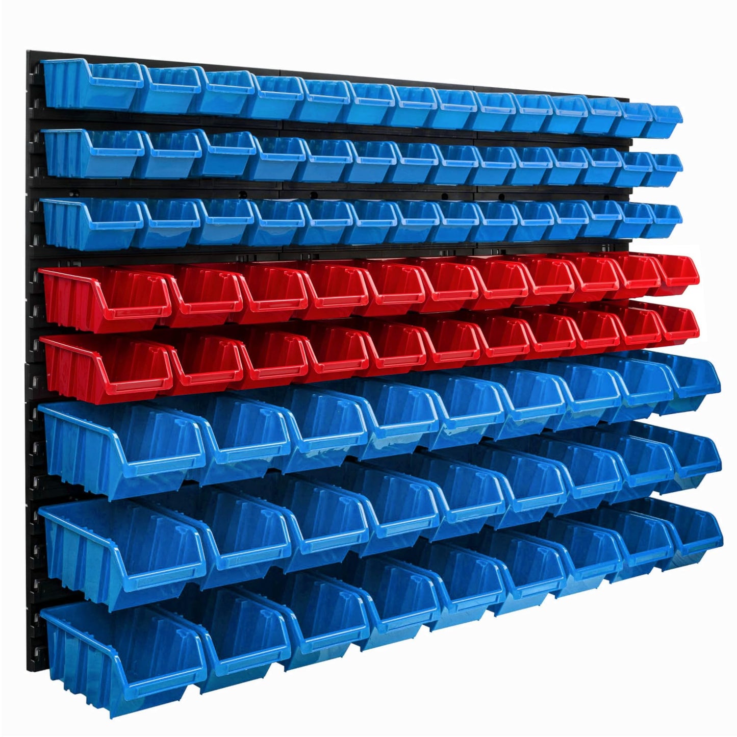 Storage System Wall Shelf 770 x 780 mm | Pack of 82 | Stacking Boxes Storage Boxes | Extra Strong Wall Plates | Shelf Expandable | Workshop Shelf Storage Shelf Workshop Wall Shelf Boltless Shelf