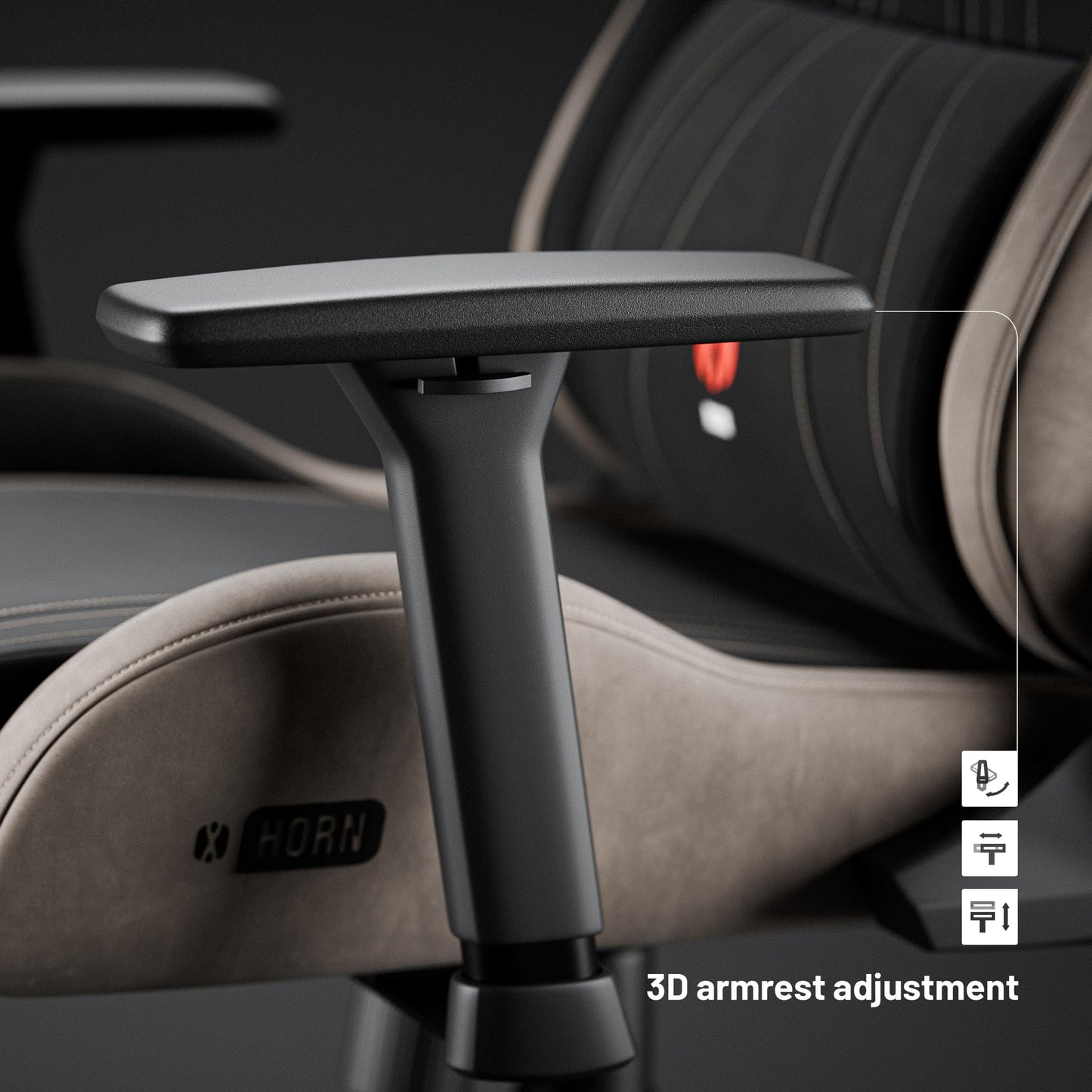 Diablo X-Horn Gaming Office Chair Desk Chair 3D Armrests Ergonomic Design Neck / Lumbar Cushion Imitation Leather Rocker Function
