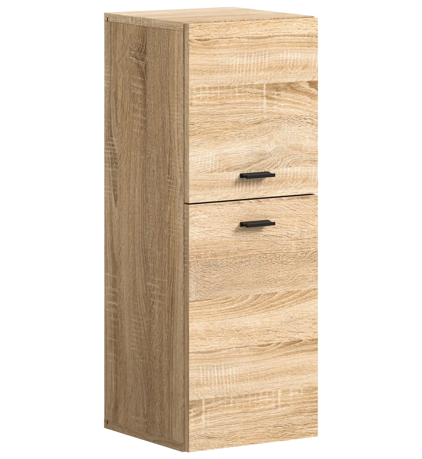 Boston Bathroom Cabinet, Standing Wall Cabinet, Hanging Cabinet, Wall Cabinet, Sonoma Oak Wood, Approx. 30 x 80 x 29 cm, Floor Standing/Hanging Mountable