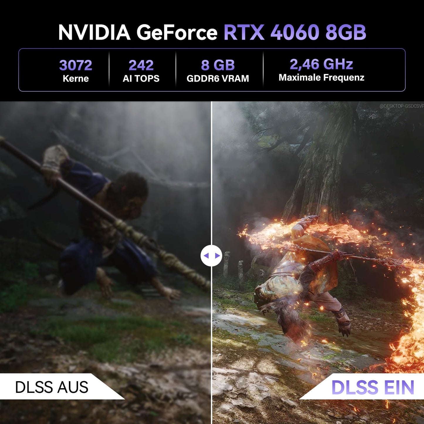 GEEKOM Megamini G1 Gaming PC with Intel i9-13900HK Processor + Nvidia Geforce RTX 4060 8GB Water Cooling High End Desktop Computer Windows 11 Pro 32GB DDR5 RAM + 2TB SSD for All Application Scenarios