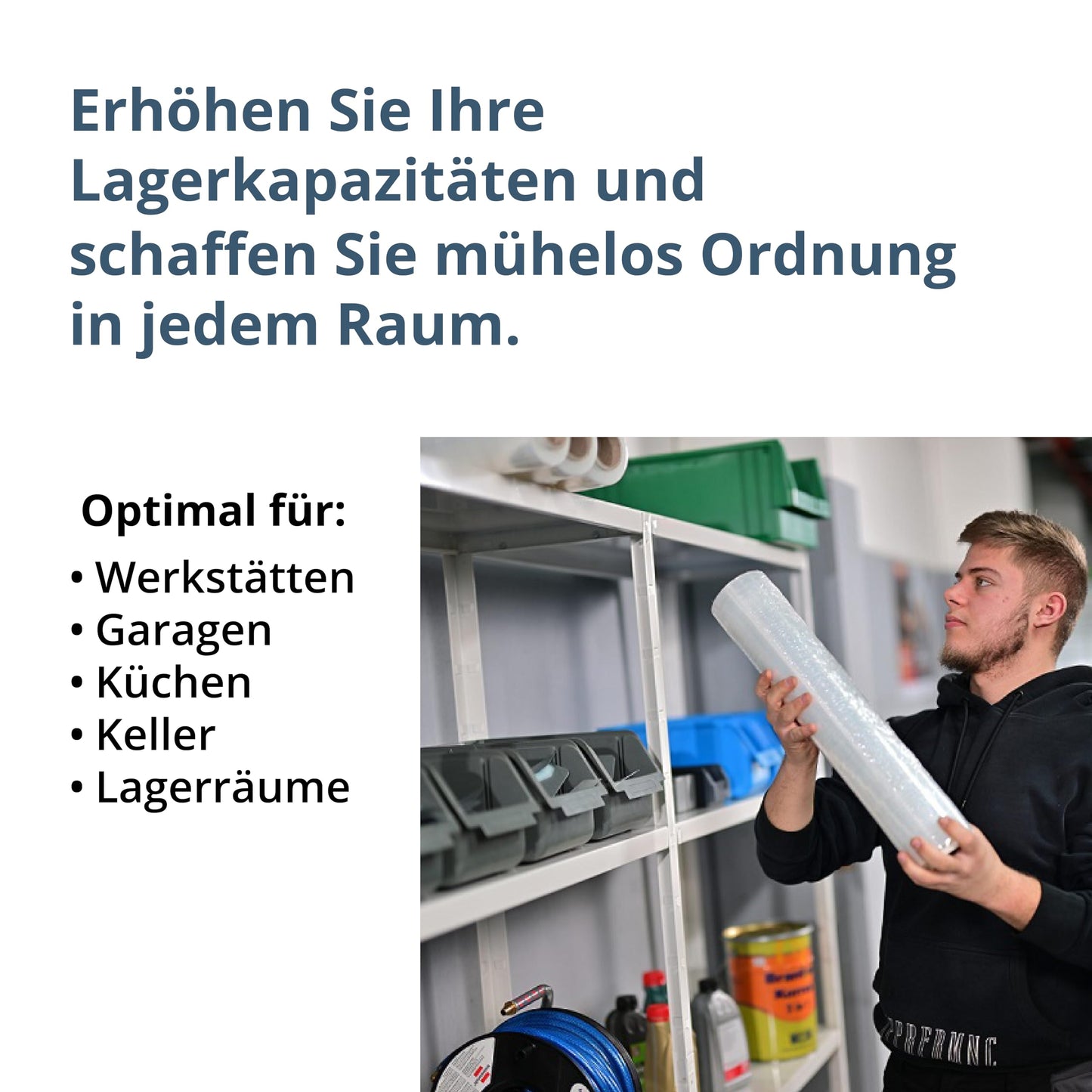 Schulte set of 2 shelving rack galvanised metal 180x160x40 cm storage/display shelf, system with 8 metal shelves, load capacity 520 kg, easy installation, slot system, no screws, silver, 4056397004455