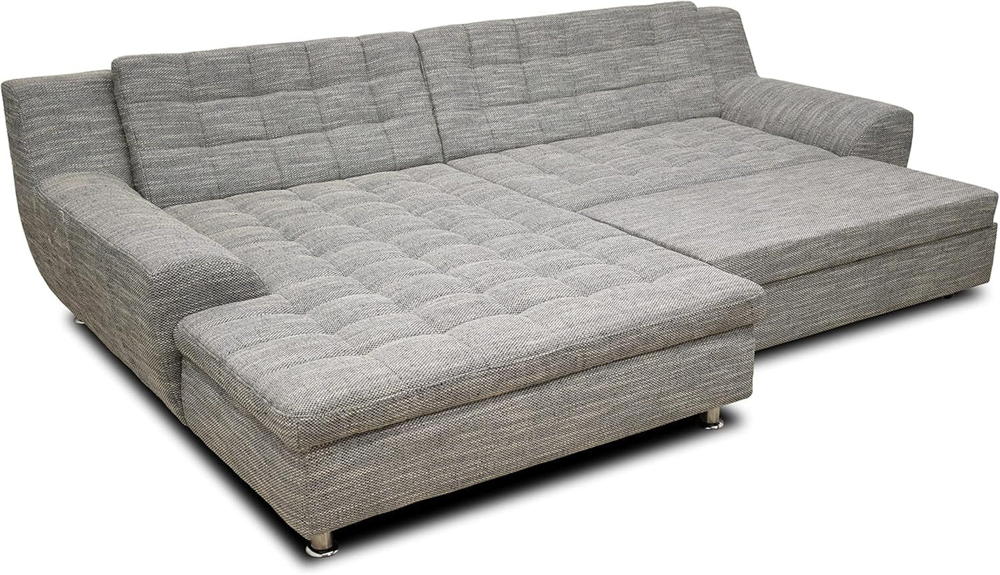 Domo Collection Morton Corner Sofa L-Shaped with Sleep Function