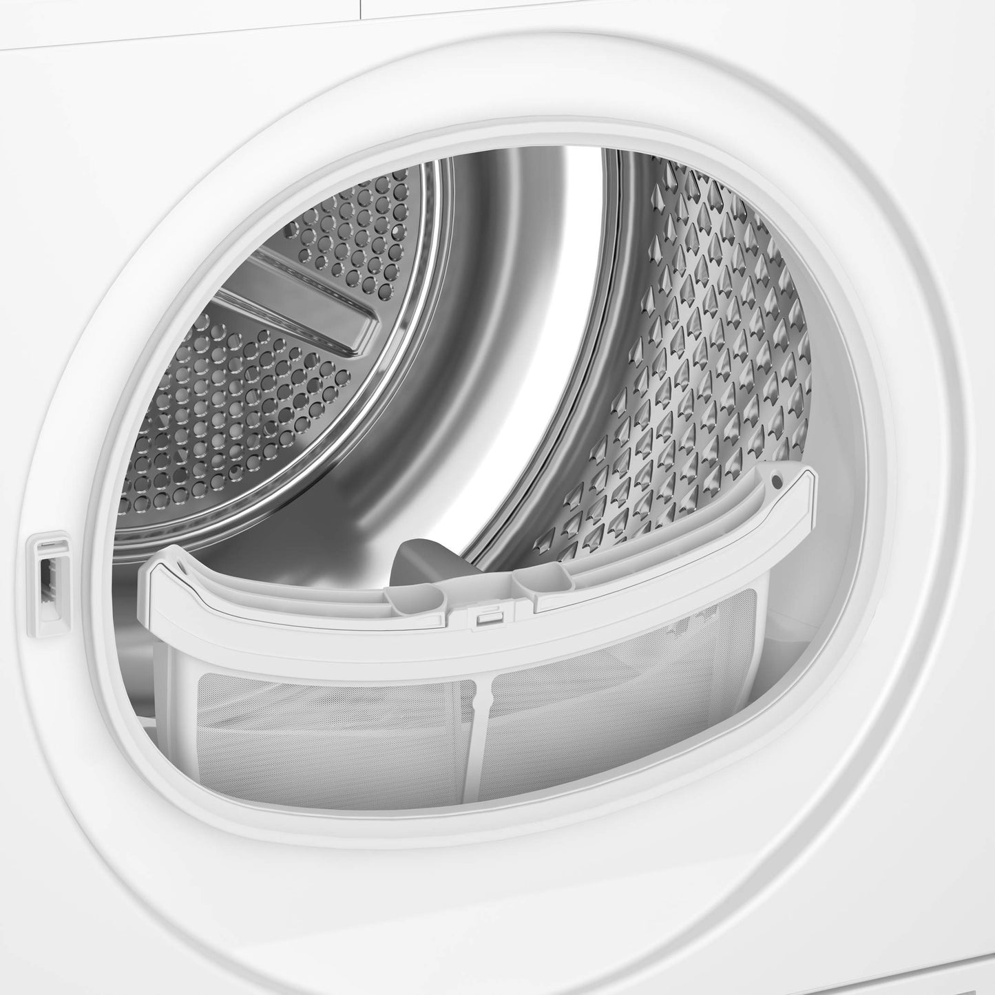 Beko BM3T37210W1 Tumble Dryer, 7 kg, Front-Loading Heat Pump Dryer, 15 Programmes, Sensor Drying, Column-Capable, Aquawave Gentle Drum, White