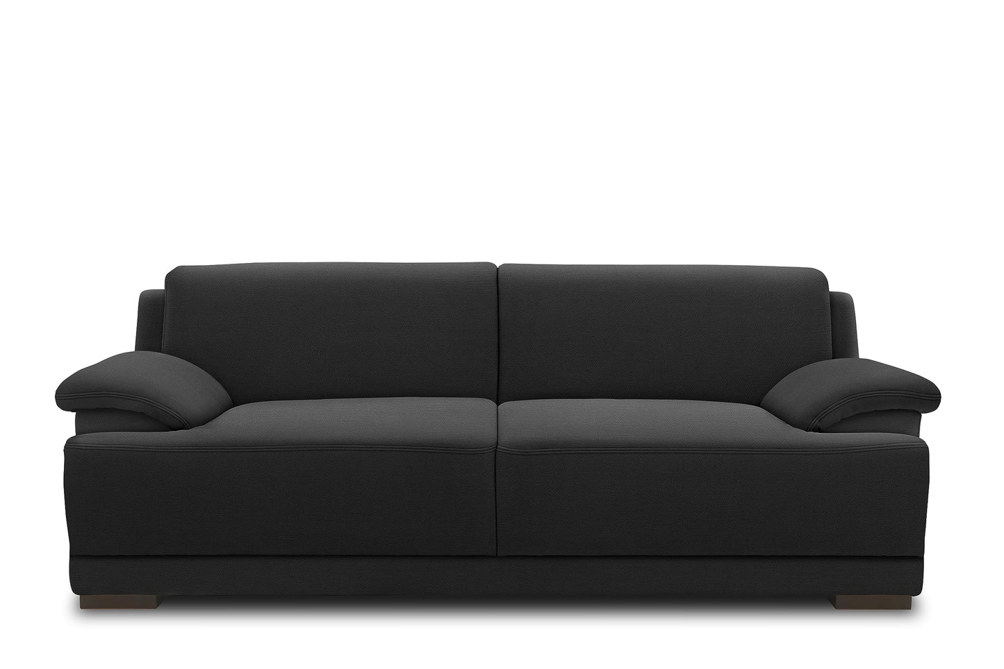 DOMO. collection Sofa Telos, 3-Sitzer Boxspringsofa, 3er Sofa mit Boxspringfederung, zeitlose Couch mit breiten Armlehnen, Polstergarnitur 218 x 96 x 80 cm (BxTxH), beige (hell)