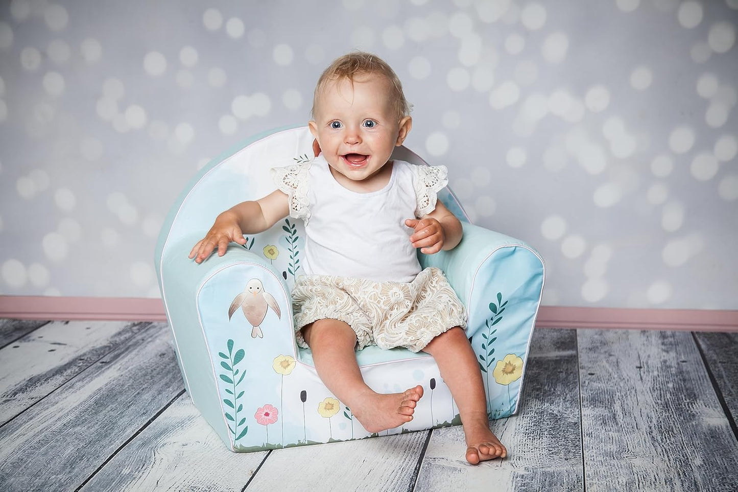 knorr toys Knorrtoys.com 68352 Children's Chair Fawn Turquoise