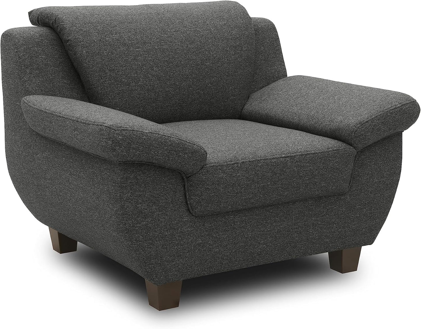 DOMO. collection Panama 3-Seater Sofa 3-Seater Couch Set 3-2-1 Anthracite 207 cm