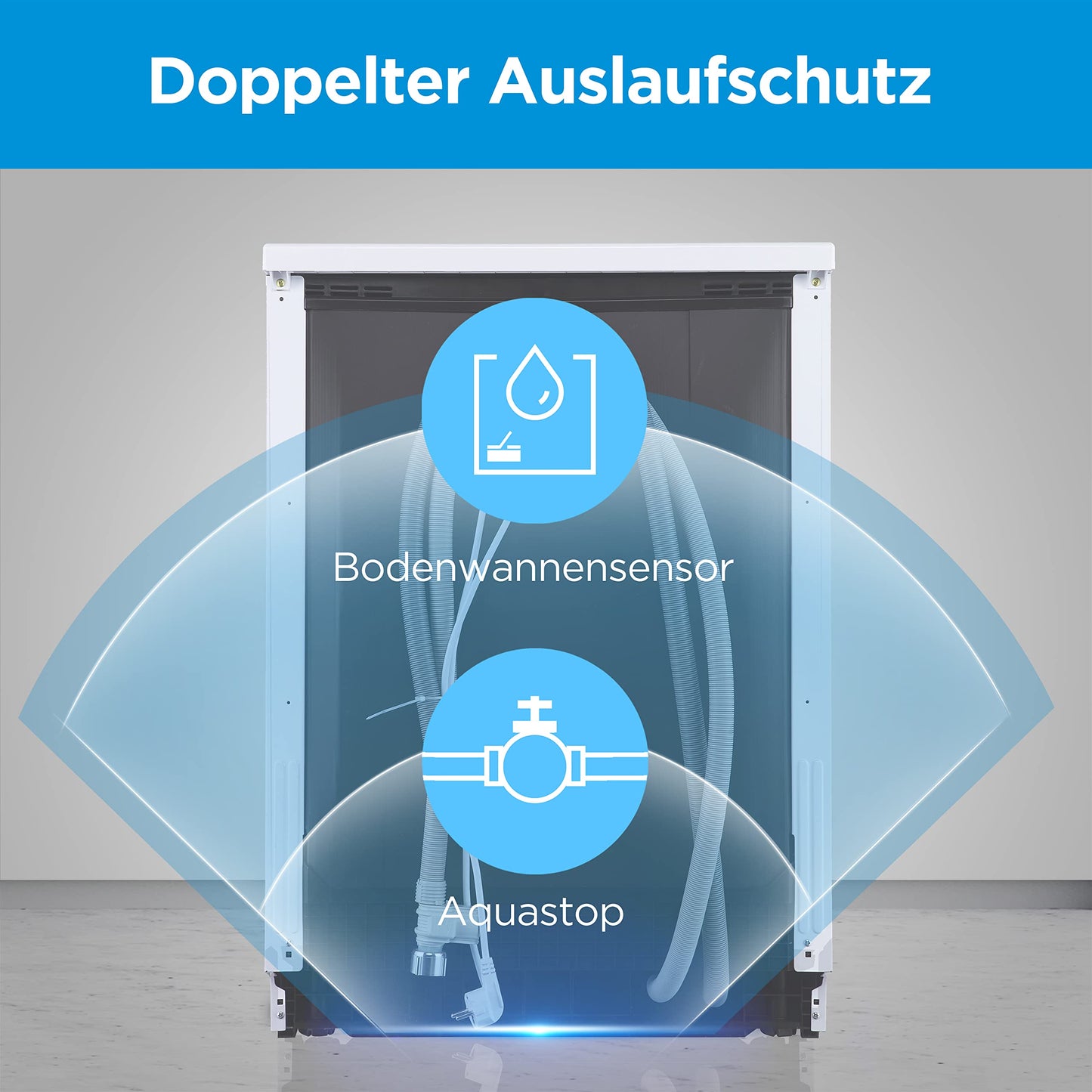 Midea SU 5.35X14CS Dishwasher Base, 14 MGD, Dishwasher 60 cm, Home Connect, Hygiene Care+, Machine Care +, Extra Drying, Half Load, 44 db, Start Delay, Stainless Steel