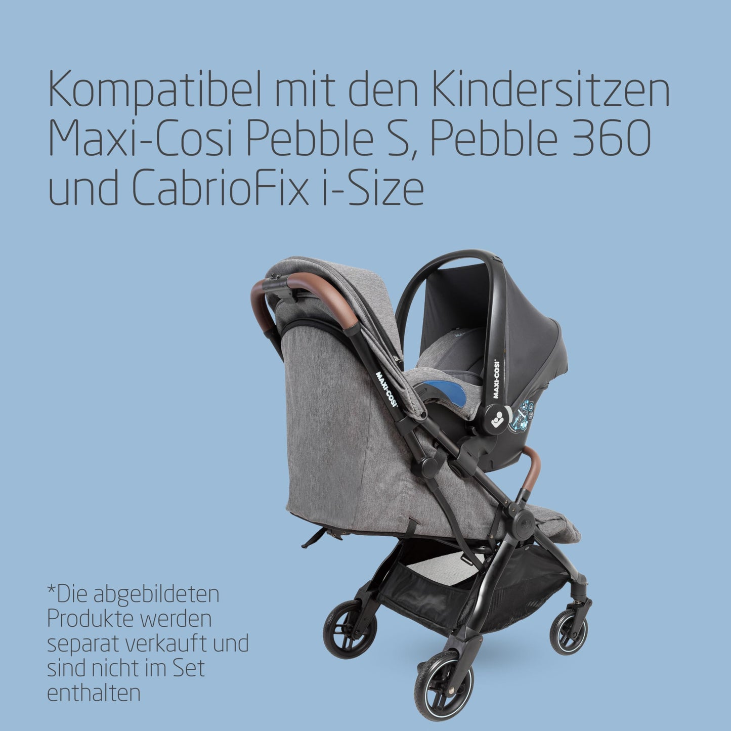 Maxi-Cosi Eva3 Baby Stroller, 0-4 Years, 0-22 kg, Baby Pram, Lightweight and Compact, Flat Reclining Position, 3 Reclining Positions, Automatic with 1 Hand Folding, Carry Strap, Essential Black