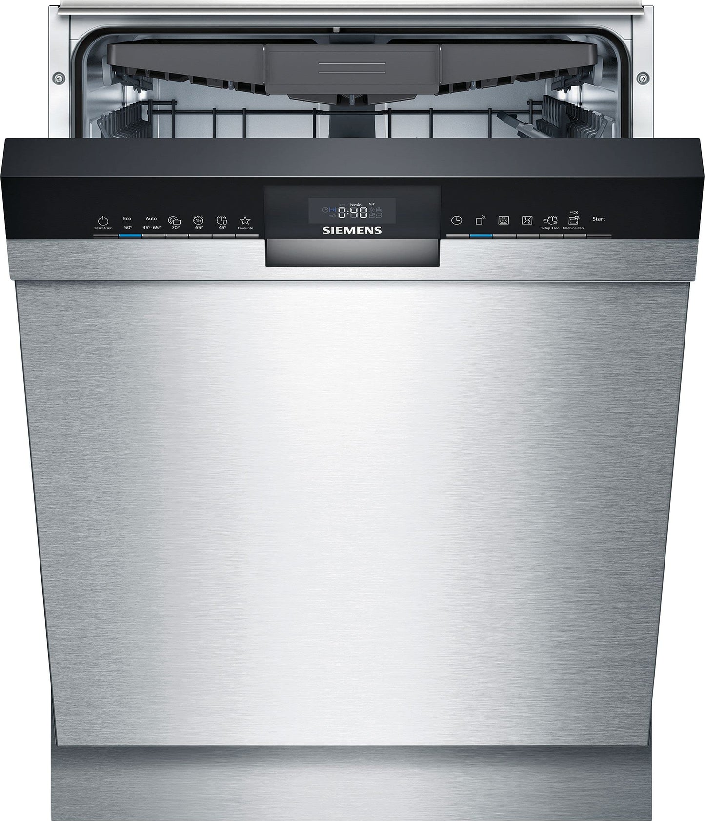 Siemens SN43ES06VE, iQ300 Smart Dishwasher, Undermount Dishwasher, 60 cm, Cutlery Drawer, Automatic Door Opening, Triple rackMatic, Particularly Quiet, intesiveZone, varioSpeed, aquaStop