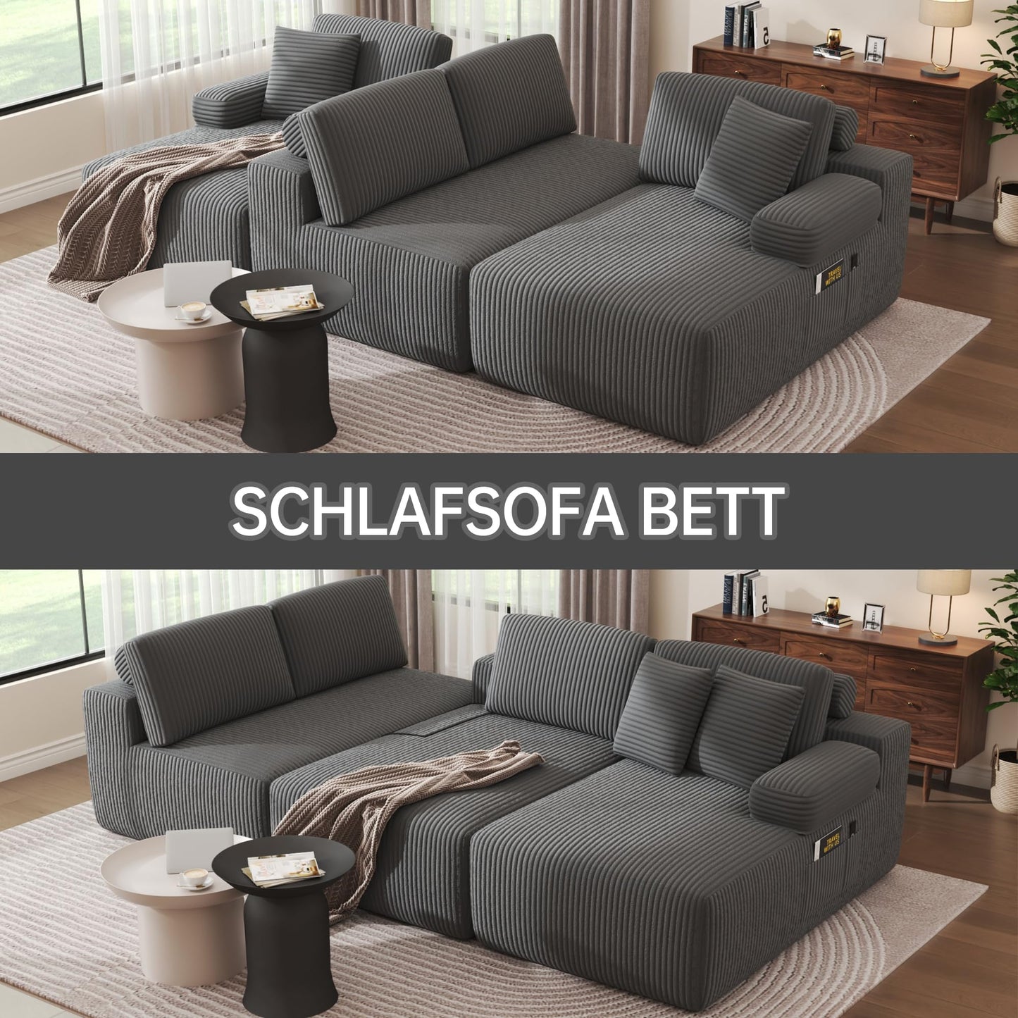 DURASPACE Cloud Sectional Sofas  (Grey)