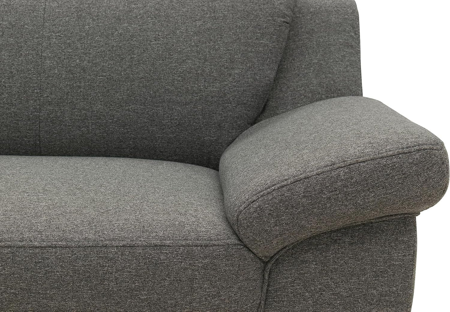 DOMO. collection Panama 3-Seater Sofa 3-Seater Couch Set 3-2-1 Anthracite 207 cm