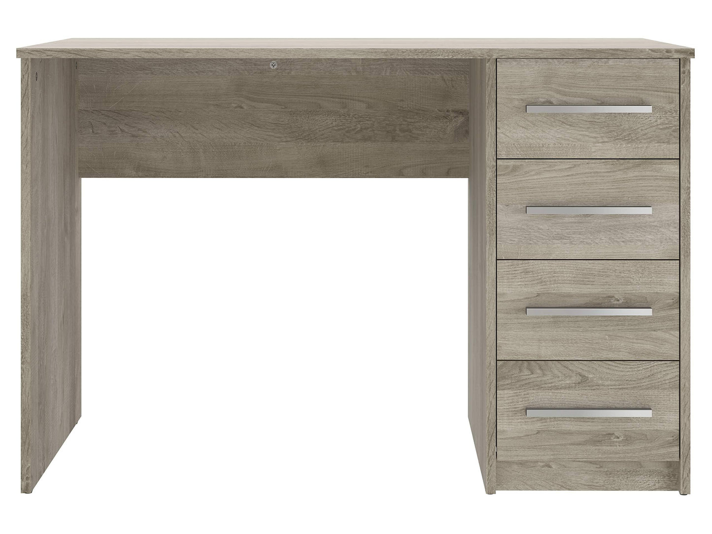 Amazon brand - Movian Idro modern desk, computer desk with 3 drawers, 56 x 110 x 73.5, white