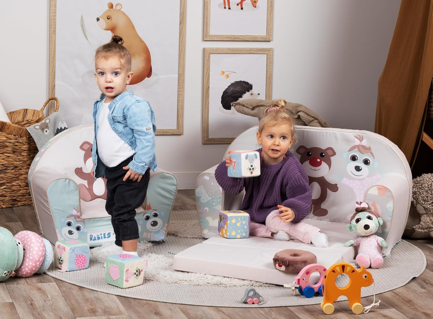 Knorrtoys 75037 Children's Sofa Babies and The Bear